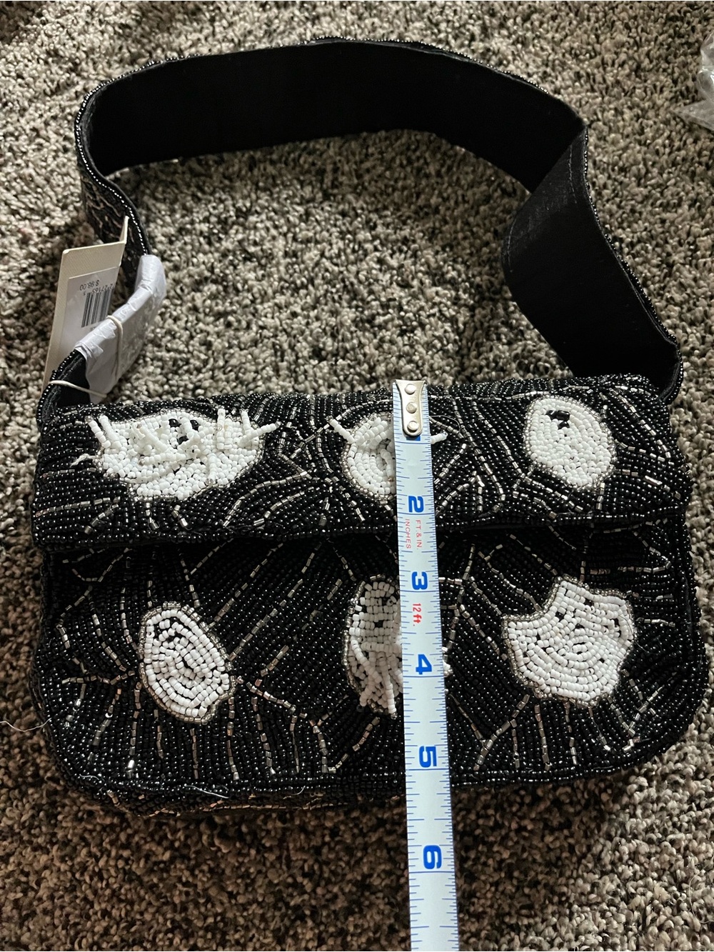 Sol and Mer beaded Halloween ghost purse - Picture 4 of 4